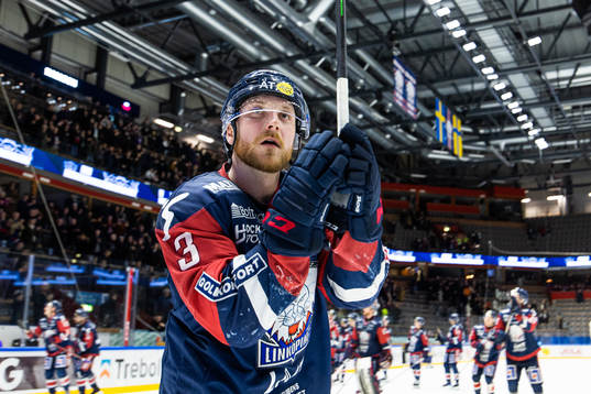 Linköpings Linus Hultström jublar