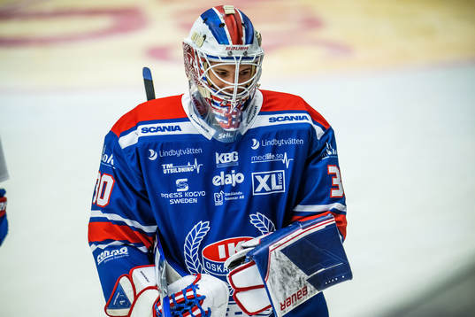 Oskarshamns målvakt Algot Persson