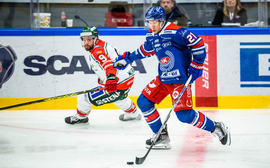 Frölundas Jan Mursak och Oskarshamns Myles Powell