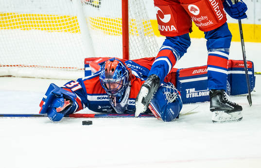 Oskarshamns målvakt Tim Juel