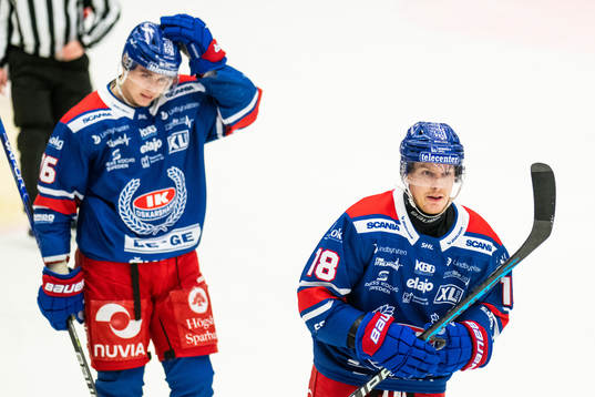 Oskarshamns Emil Lilleberg och Niclas Burström deppar