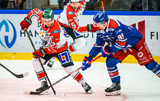Frölundas Jere Innala och Oskarshamns Patrik Karlkvist