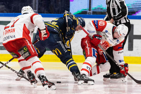 Södertäljes Jacob Bjerselius och Västerviks Noah Hasa