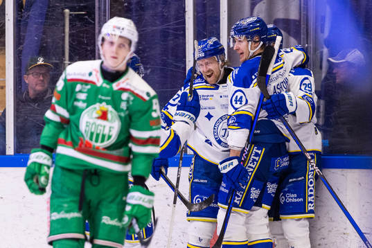 Leksands Anton Lindholm jublar