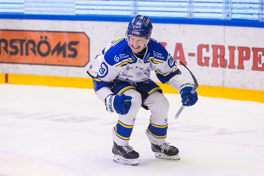 Leksands Emil Heineman jublar
