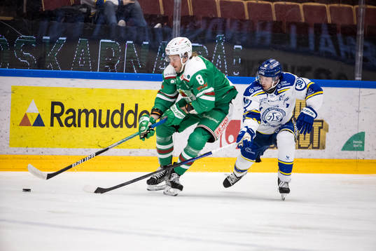 Rögles Linus Sandin och Leksands Olle Alsing