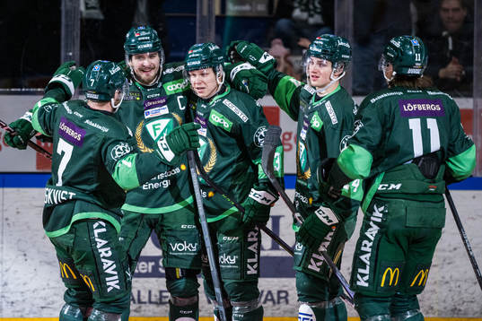 Färjestads Linus Johansson, Daniel Viksten och Calle