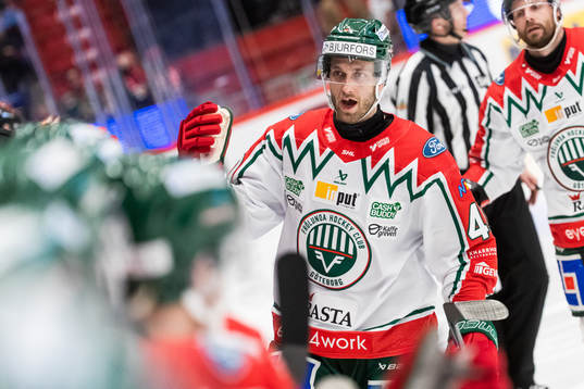 Frölundas Petteri Lindbohm jublar