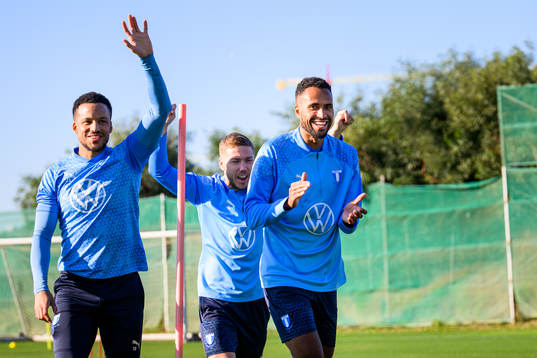 Martin Olsson, Anton Tinnerholm och Isaac Kiese Thelin
