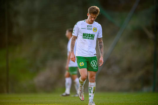 Fredrik Hammar of Hammarby looks dejected