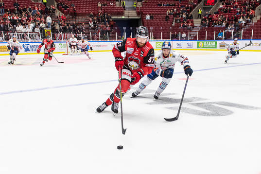 Malmö Redhawks Joakim Ryan och Växjös Dan Sexton