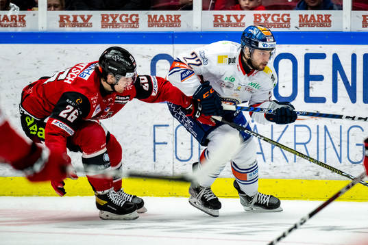 Malmö Redhawks Thomas Schemitsch  och Växjös Tobias