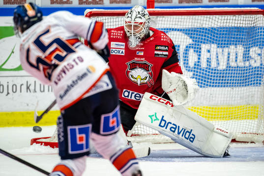 Malmö Redhawks målvakt Adam Werner
