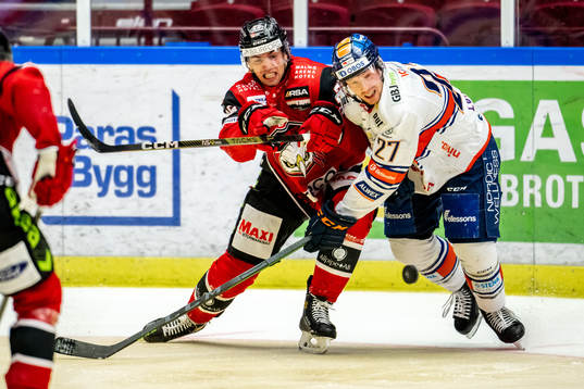 Malmö Redhawks Thomas Schemitsch  och Växjös Martin
