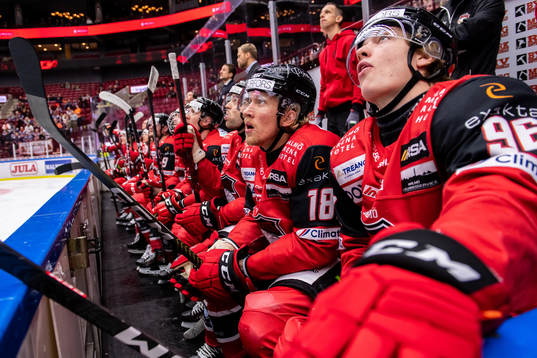 Malmö Redhawks Marcus Sylvegård och Lukas Wernblom