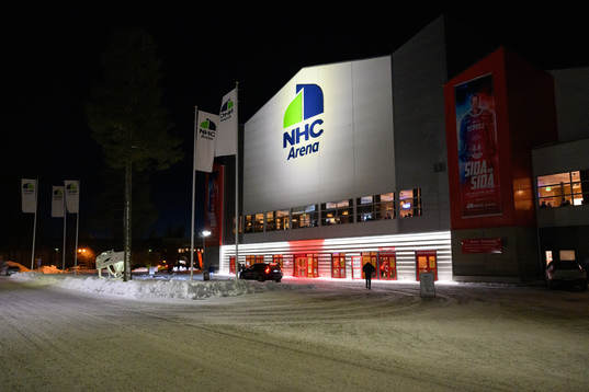 NHC Arena innan ishockeymatchen i SHL mellan Timrå och HV71