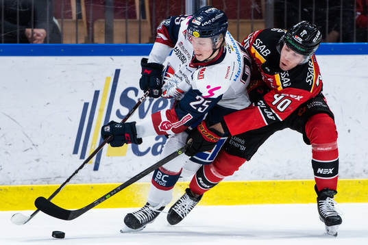 Linköpings Filip Bystedt och Luleås Tomi Sallinen