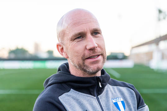 Head coach Henrik Rydström of Malmö FF is interviewed