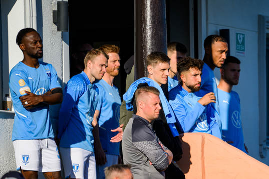 Sören Rieks of Malmö FF in the stands