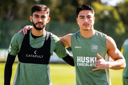 Montader Madjed och Jusef Erabi