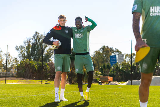 Ludvig Svanberg och Nathaniel Adjei