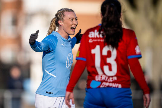 Malmö FFs Madeleine Hejde jublar