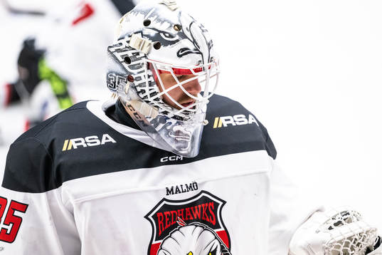 Malmö Redhawks målvakt Adam Werner