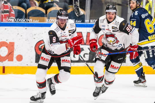 Malmö Redhawks Kim Rosdahl  och Lance Bouma