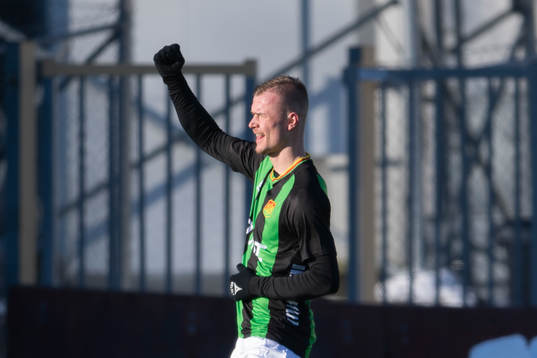 GAIS Alexander Ahl Holmström jublar