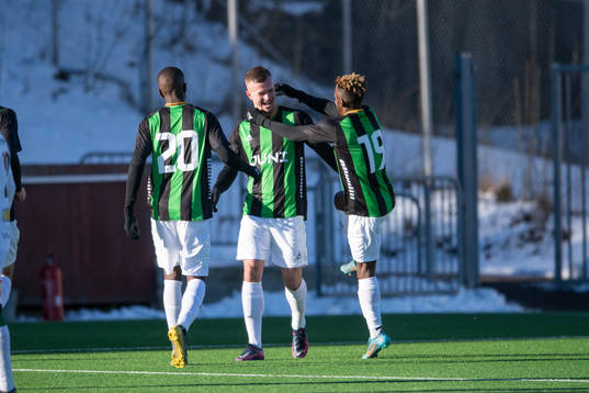 GAIS Chisom Chidi, målskytt Alexander Ahl Holmström och