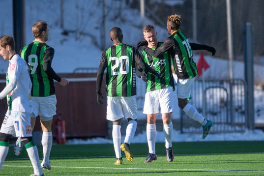 GAIS Gustav Lundgren, Chisom Chidi, målskytt Alexander Ahl