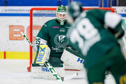 Färjestads målvakt Dennis Hildeby