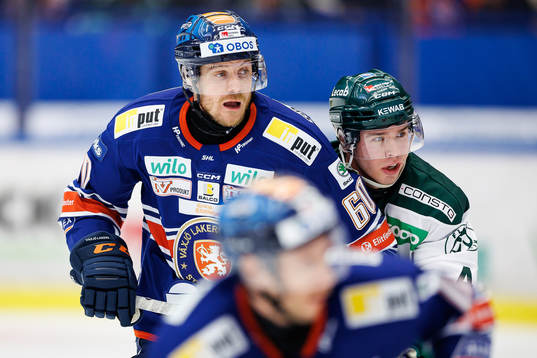 Växjös Erik Josefsson och Färjestads Oscar Lawner