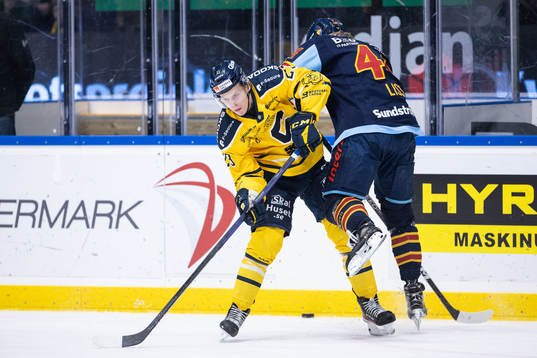 Södertäljes Nikola Pasic och Djurgårdens Olle Liss