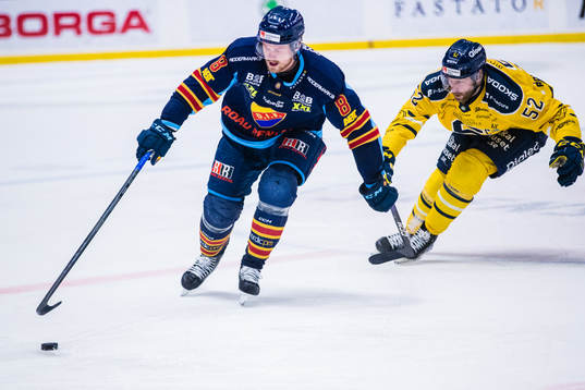 Djurgårdens Linus Arnesson och Södertäljes Christopher