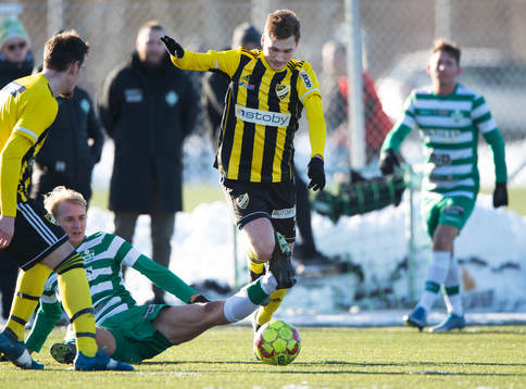 IFK Hässleholms Edvin Nilsson kapas i träningsmatchen