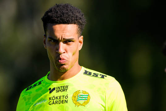 Goalkeeper Oliver Dovin of Hammarby