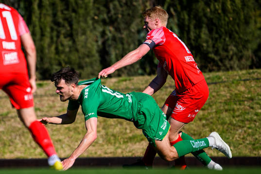 Pavle Vagic of Hammarby and Sivert Heltne Nilsen