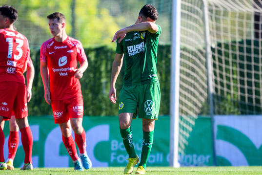 Abdelrahman Saidi of Hammarby looks dejected