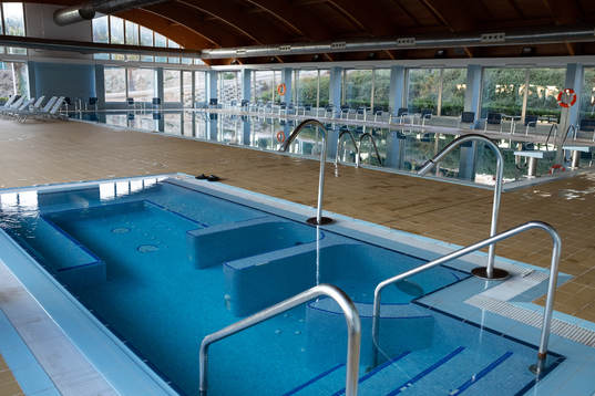 Pool och simbassäng vid IFK Göteborgs spelarhotell