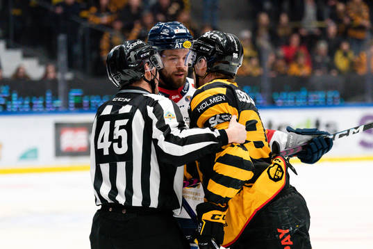 Linköpings Oscar Fantenberg och Skellefteås Rickard Hugg