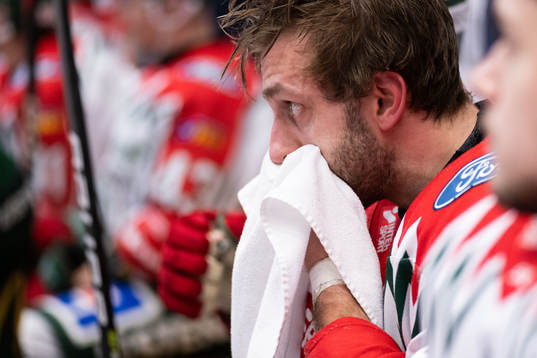 Frölundas Petteri Lindbohm deppar