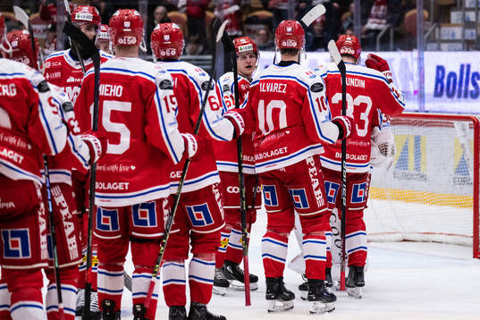 Timrås spelare jublar