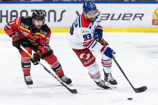 Luleås Linus Fröberg och Oskarshamns Cameron Brace
