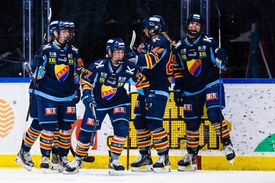Djurgårdens Nicola Eisenschmid jublar