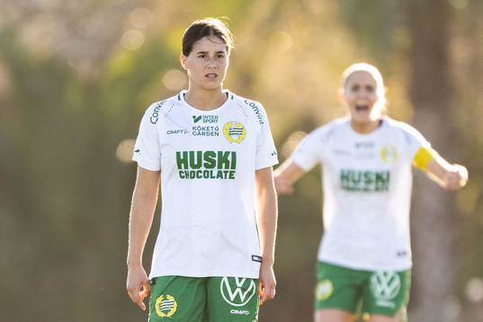 Kyra Cooney-Cross of Hammarby looks dejected