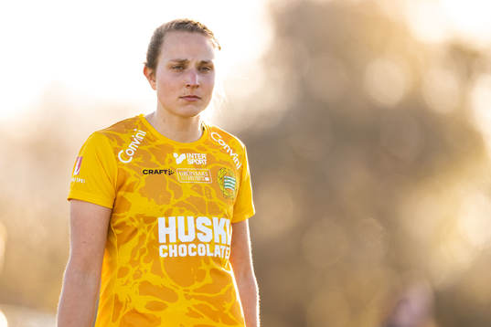 Goalkeeper Anna Tamminen of Hammarby looks dejected