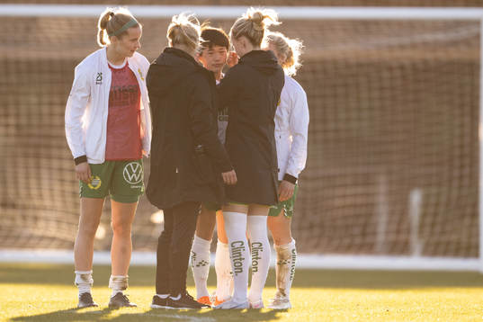 Maika Hamano of Hammarby looks dejected