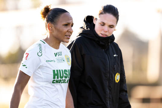 Madelen Janogy and Simone Boye Sørensen of Hammarby