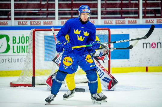 Anton Bengtsson of Sweden at a practice session